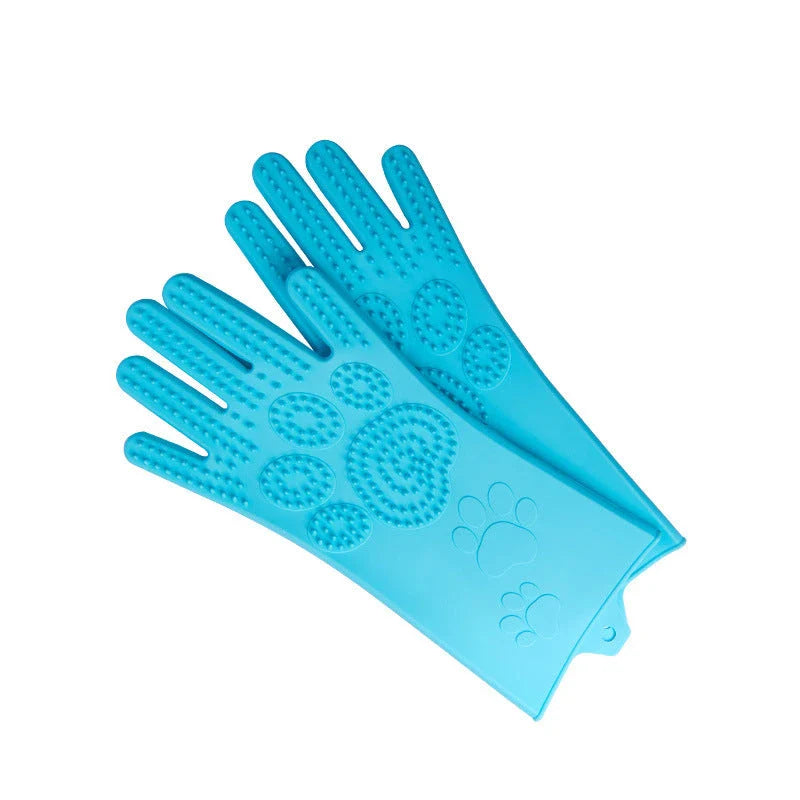 Silicone gloves with heat-resistant and non-slip design for versatile cleaning and cooking tasks