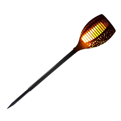 Solar flickering tiki torch light, 120cm height, IP65 outdoor garden spotlight with 12-51 LEDs