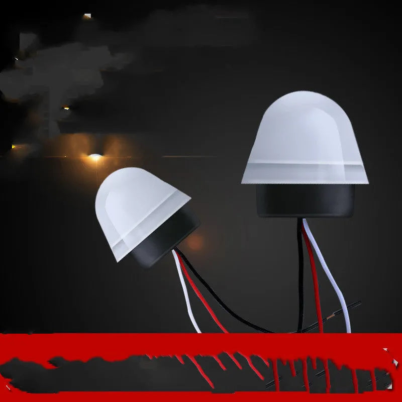 White automatic induction street lamp with 3-5 metre motion sensing range for outdoor areas