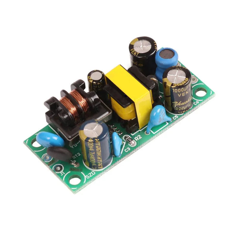 YS-U5S metal-cased switching power supply board module for AC to 5V DC conversion.