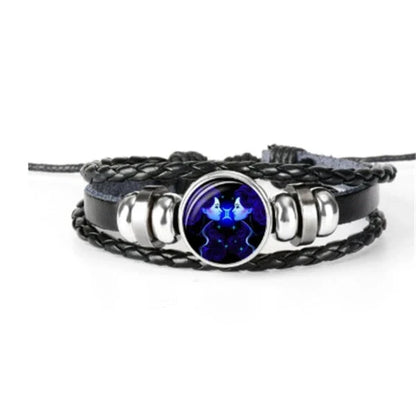 Zodiac Constellation Bracelet in Braided Design for Men, Women, and Kids