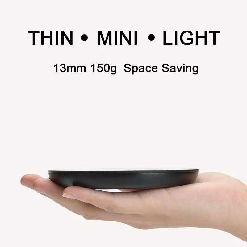 Black coffee mug warmer with waterproof design and temperature control switch