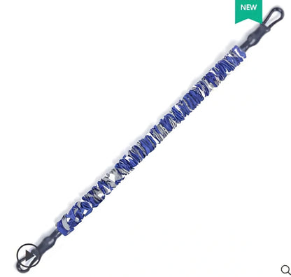 Elastic pull rope in flame camouflage, 26cm length with 6KG resistance for men's fitness training