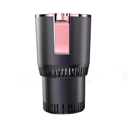 Purple gold and black portable thermoelectric car cooler and warmer for GM vehicles with DC 12V plug.