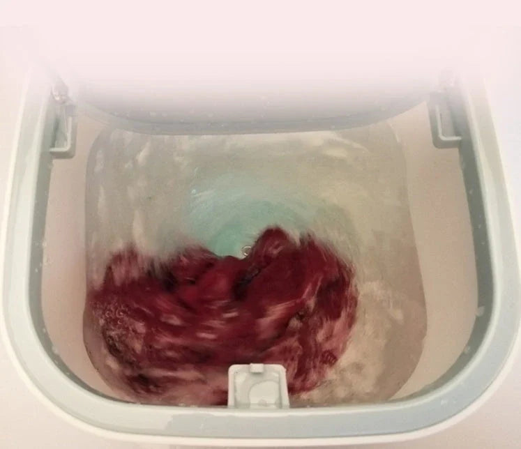 Compact ultrasonic washing machine for delicate fabrics with USB power and various colour options