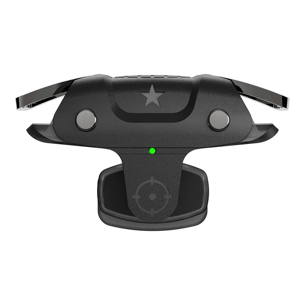 Black F5 Bluetooth mobile phone game controller showing compact 5 cm width design
