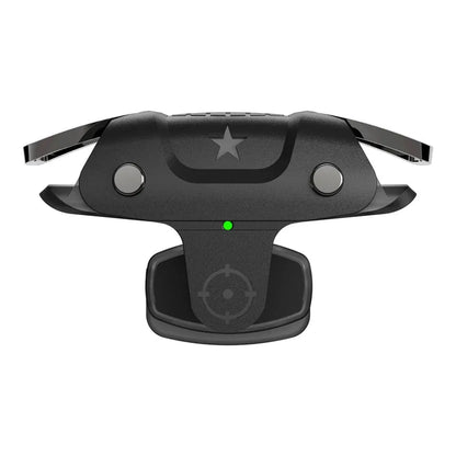 Black F5 Bluetooth mobile phone game controller showing compact 5 cm width design