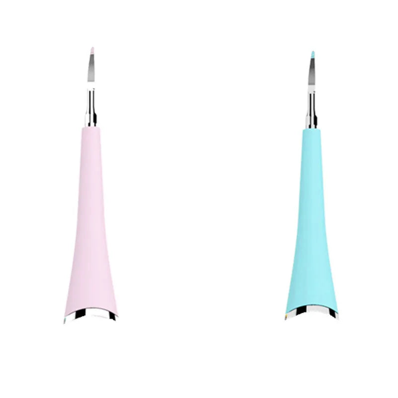 Pink and blue waterproof electric tooth scaler with 190mm handle for dental calculus removal