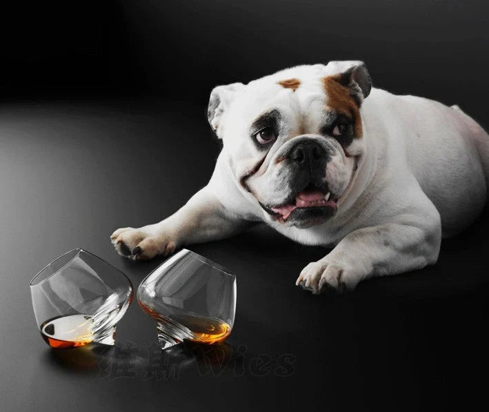 Crystal whiskey glass with wide belly design for enhanced aroma and flavour