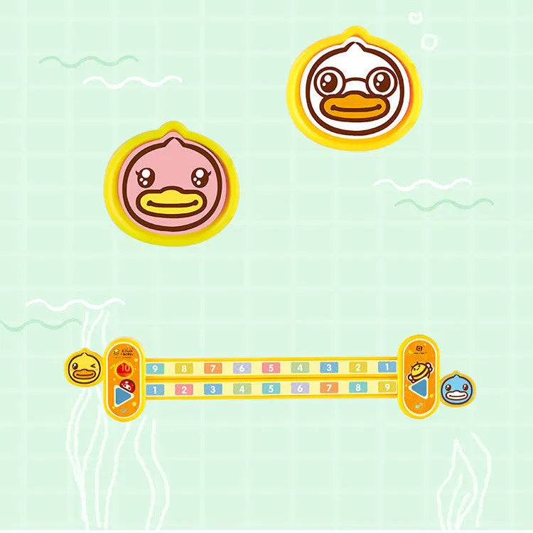 Yellow plastic cartoon digital decomposition ruler for children, measuring 24.5 cm