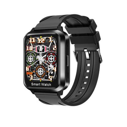 Black smart bracelet with 1.78-inch split screen display showing password lock screen interface