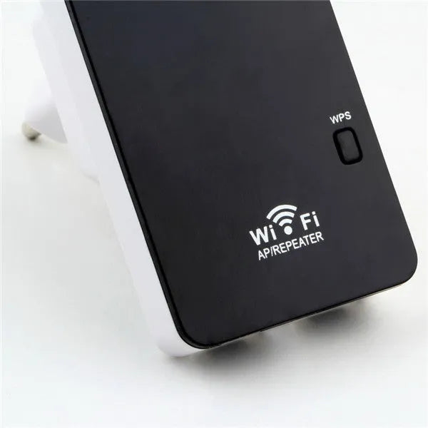 Compact white 300Mbps Wireless-N mini router with two LAN ports and WPS button