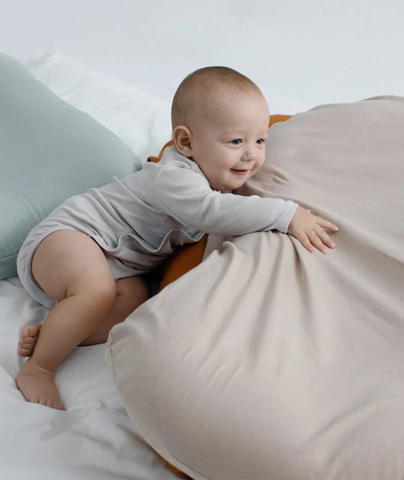 Baby nest bed crib newborn portable cotton crib travel cradle cushion measuring 75x45cm with soft cotton construction and imported PP cotton filler suitable for infants aged 0-3 years