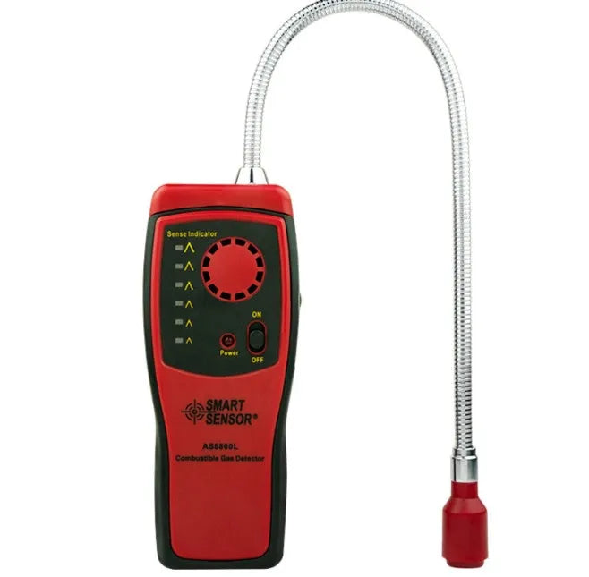 AS8800L portable flammable gas detector with LED alarm lights