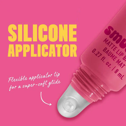 Coloured lip balm in bottle with matte finish for hydrating, moisturising and repairing dry lips