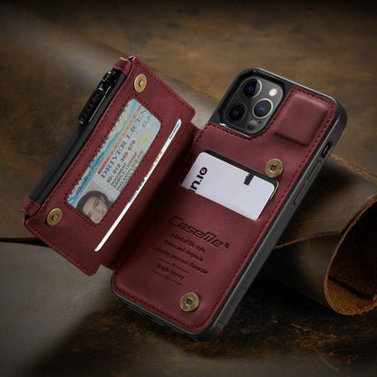Mobile phone case with anti-theft holster in black, brown, coffee, wine red and blue colour options