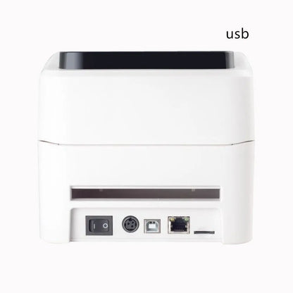 USB thermal barcode printer, 25.4-118mm print size, compact 215x178x155mm body, for retail and clothing labels