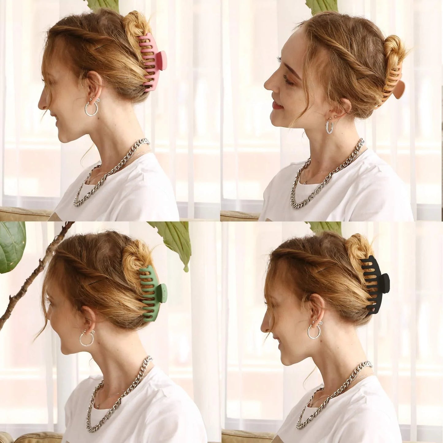 Candy-coloured ponytail clip hair accessory in assorted colours