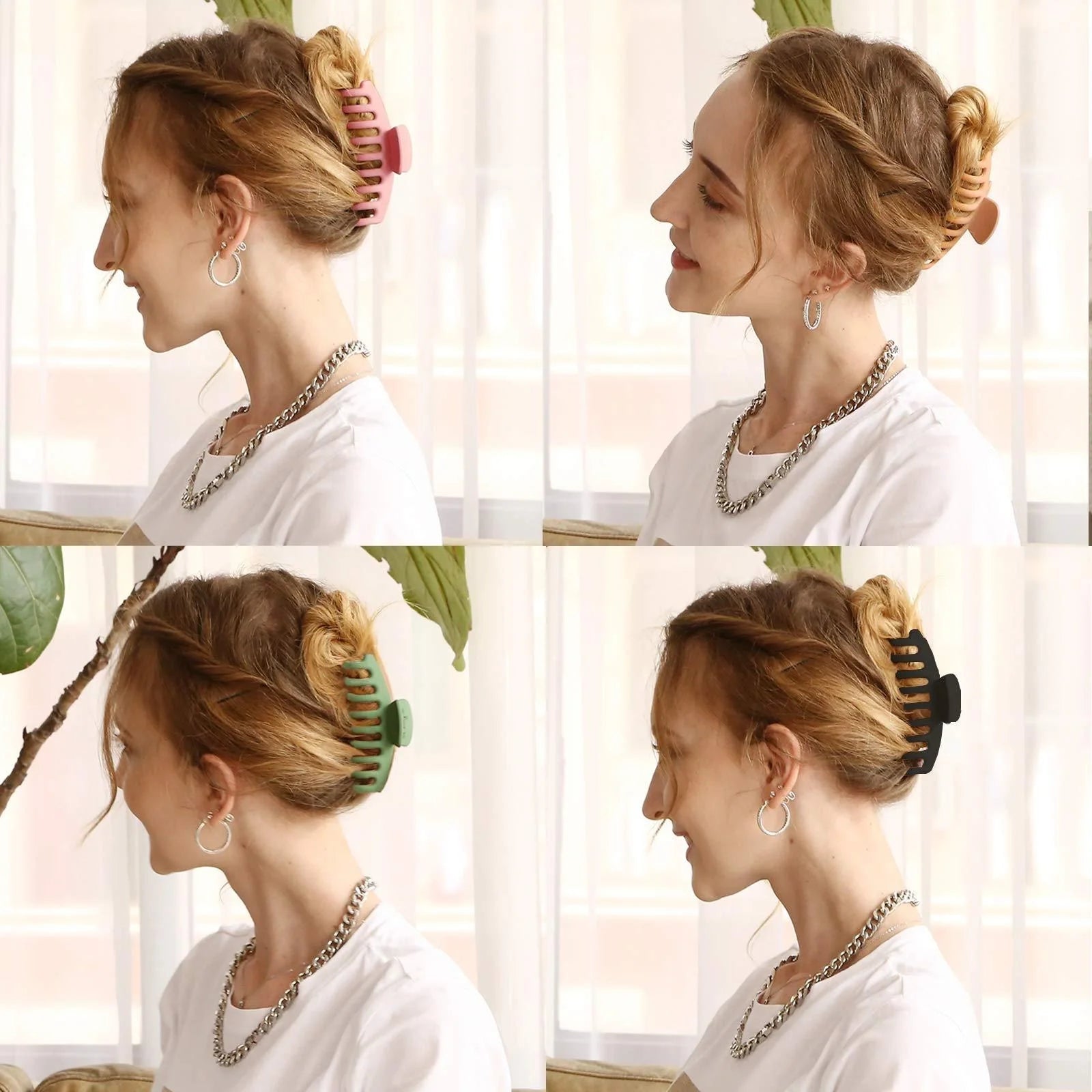 Candy-coloured ponytail clip hair accessory in assorted colours