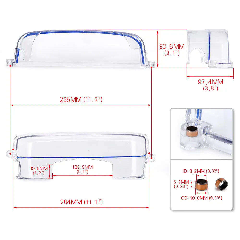 Transparent plastic car gear lever cover for Lexus and Toyota models