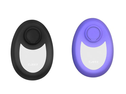 CJEER crystal hair removal device in green, purple, or black with metal ring on back