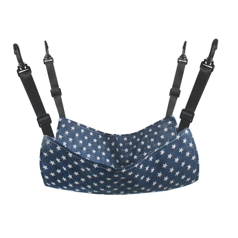 Cosy and adjustable hanging cat nest in a variety of patterns and sizes