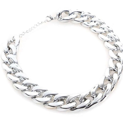 Gold colour twisted chain dog collar with an adjustable buckle for small to medium-sized dogs.