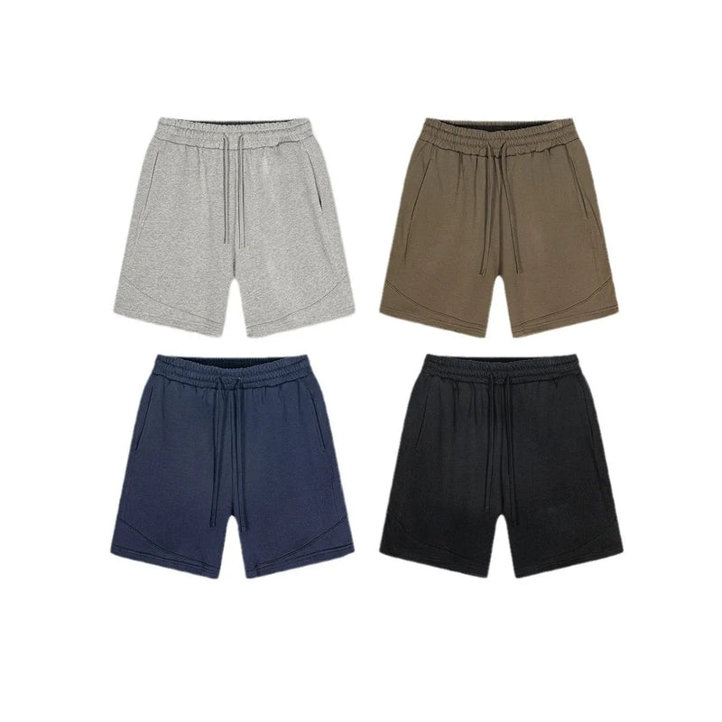 Children's shorts in solid colours for boys and girls with loose medium and large sizes, basic style sports shorts made from cotton fabric with casual European and American styling suitable for heights 110-150cm
