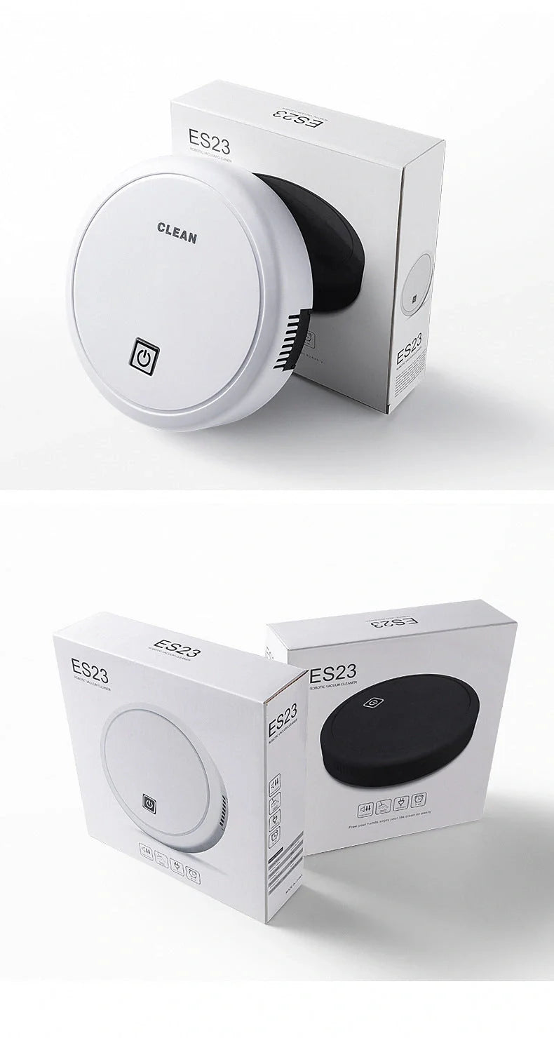 Compact 3-in-1 robot vacuum cleaner with smart navigation and 1800Pa suction