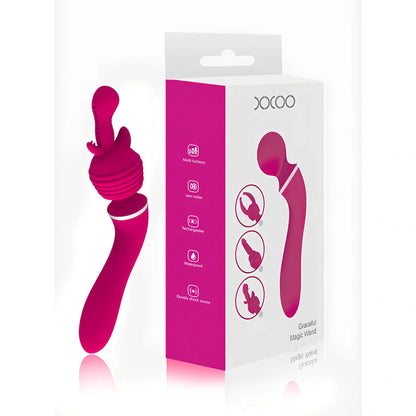 Tianlong Stick silicone vibrator, 19.6 cm length with ten frequency settings and optional headgear, rechargeable adult toy