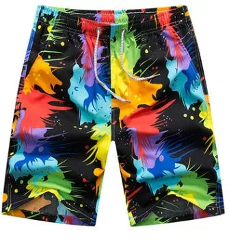 Quick Dry Printing Beach Shorts in various colours, showcasing eco-friendly natural pulp dyeing technology