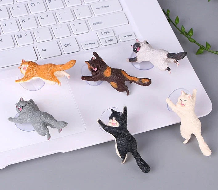Cat reinforcement silicone mobile phone holder with 6cm suction cup