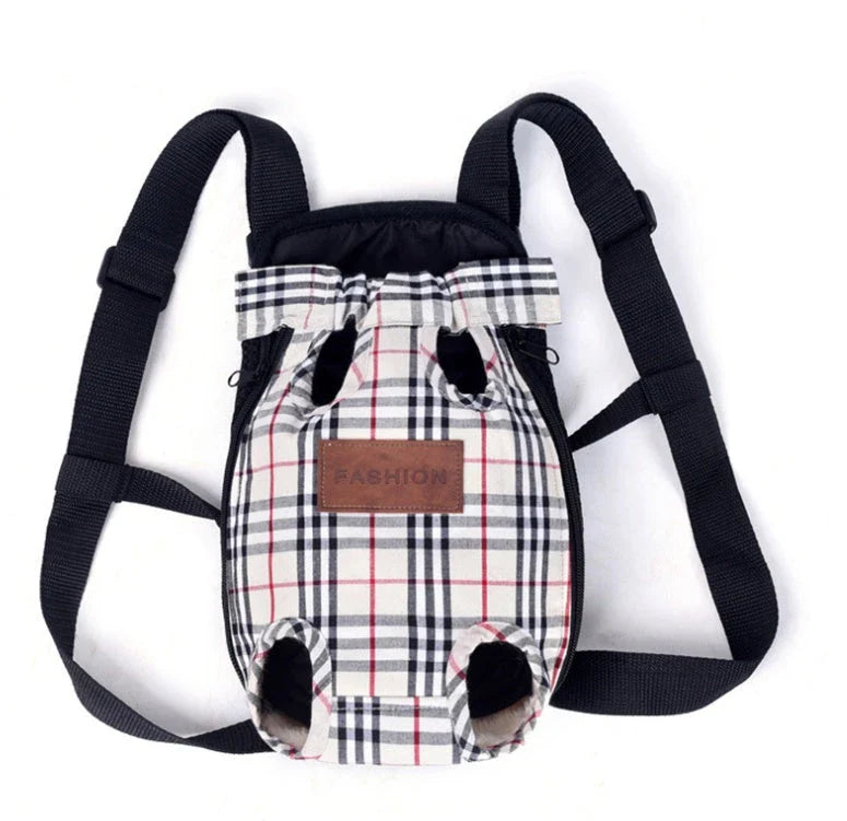 Versatile pet carrier backpack made of breathable mesh material for dogs in various sizes and colors