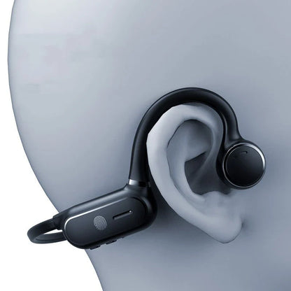 Premium bone conduction Bluetooth earphones with open-ear design, long battery life, and water-resistant construction for active lifestyles