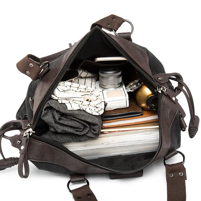 Durable Oxford cloth gym bag for men with fine hardware accessories