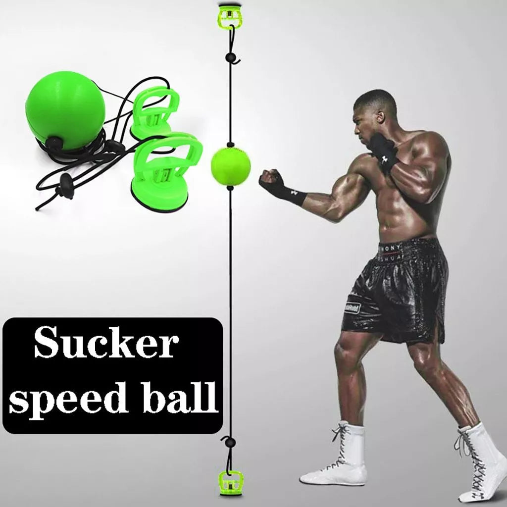 Green PU Suction Cup Suspended Boxing Speed Ball for training