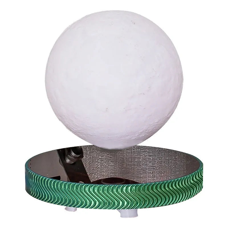 Magnetic suspension night lamp with floating 3D-printed celestial ornament and UK plug