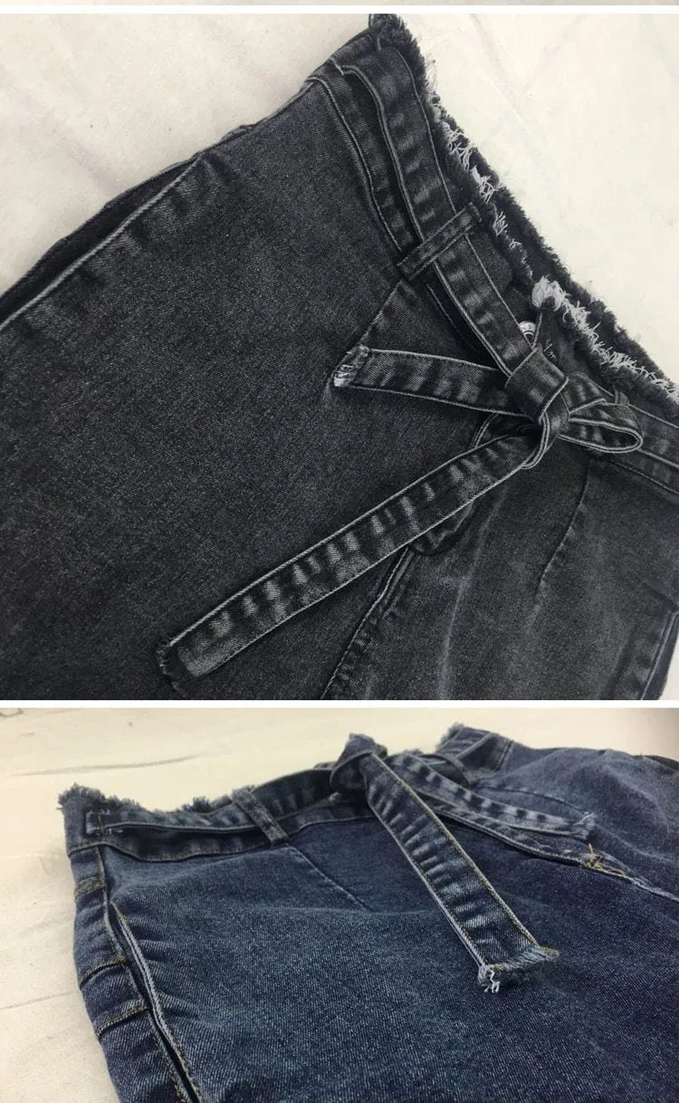Men's fringed jeans in cowboy denim fabric showing Western-style fringe detailing