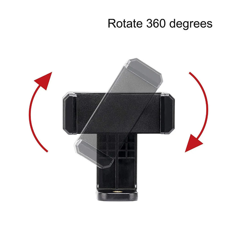 Single phone holder plastic mounting bracket in rotating clamp or word folder style black colour, 10mm wide by 4mm deep by 3.5mm high dimensions for secure mobile device mounting