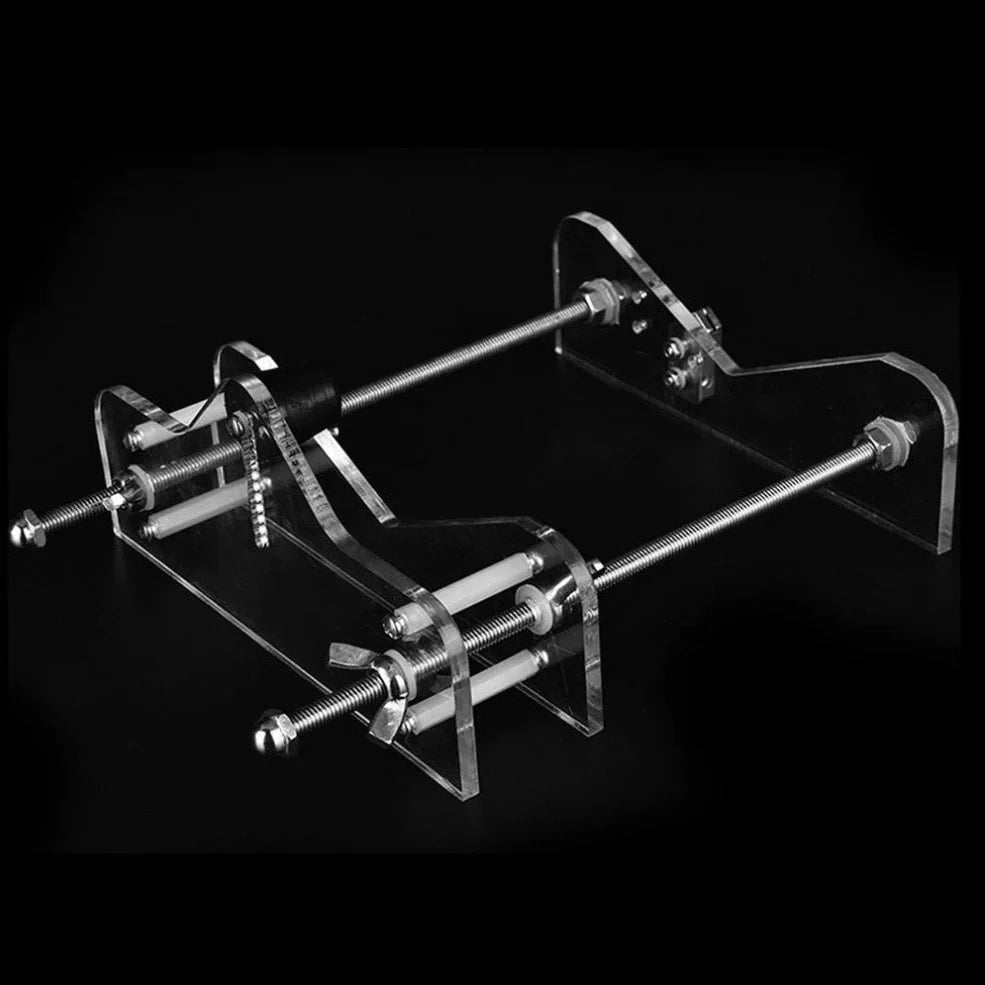 Black metal glass bottle cutter tool with adjustable stand for 0.5-2 inch diameter bottles
