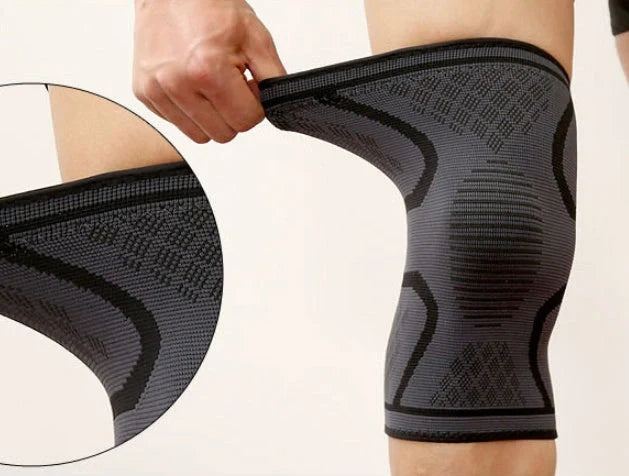Anti-slip breathable knee support in various colours and sizes