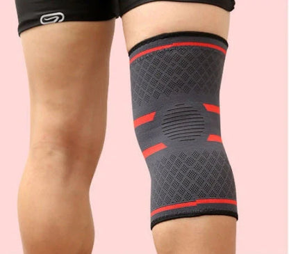 Anti-slip breathable knee support in various colours and sizes