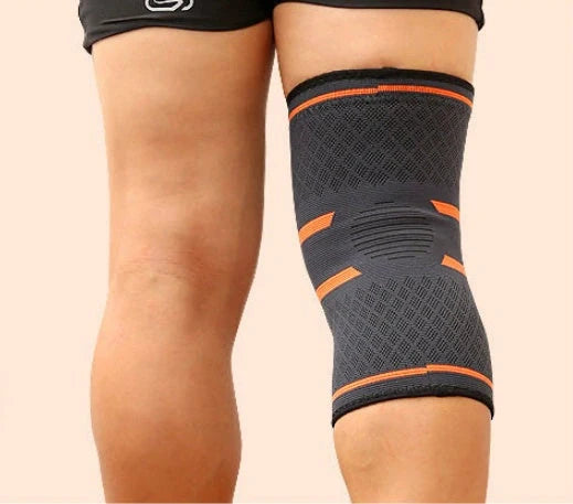 Anti-slip breathable knee support in various colours and sizes