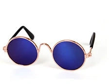 Fashionable cat sunglasses in various colors, including khaki, pink, green, and more. Stylish pet accessories for your furry friend.