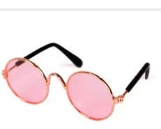 Fashionable cat sunglasses in various colors, including khaki, pink, green, and more. Stylish pet accessories for your furry friend.