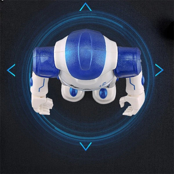 Remote control dancing robot toy with gesture controls, autonomous navigation, and customizable dance routines