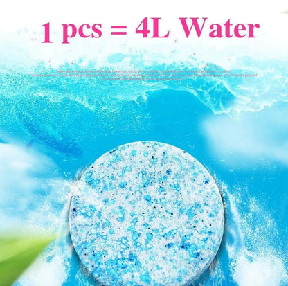 Effervescent spray cleaner bottle for automotive and glass cleaning with insect-proof formula