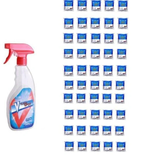 Effervescent spray cleaner bottle for automotive and glass cleaning with insect-proof formula