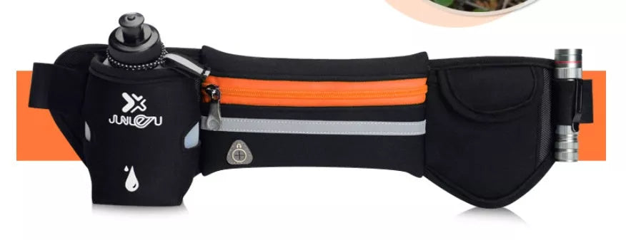 Men's outdoor sports bottle pocket with mobile phone holder in various colours