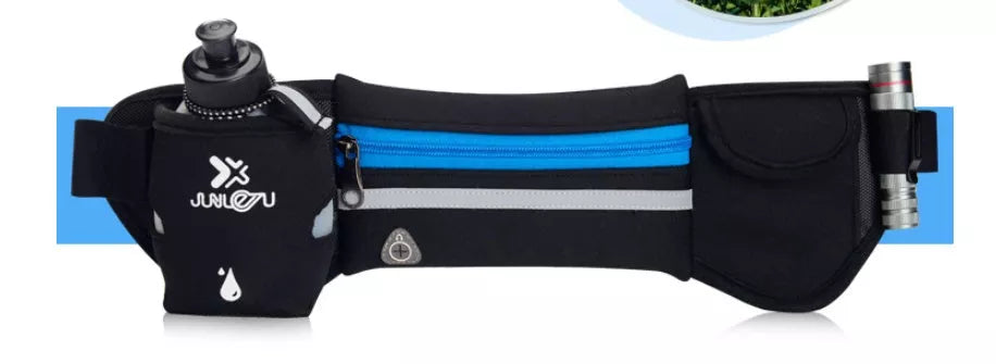 Men's outdoor sports bottle pocket with mobile phone holder in various colours